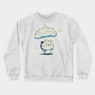 happy kitten Crewneck Sweatshirt